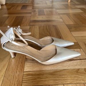 Vintage Kate Spade ~2005 kitten heel bridal shoe